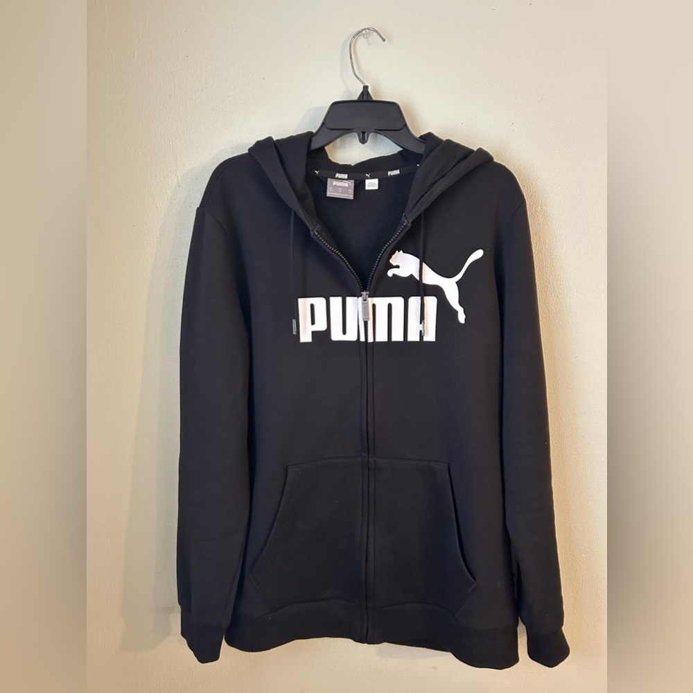 Puma men essential hoodies zip up